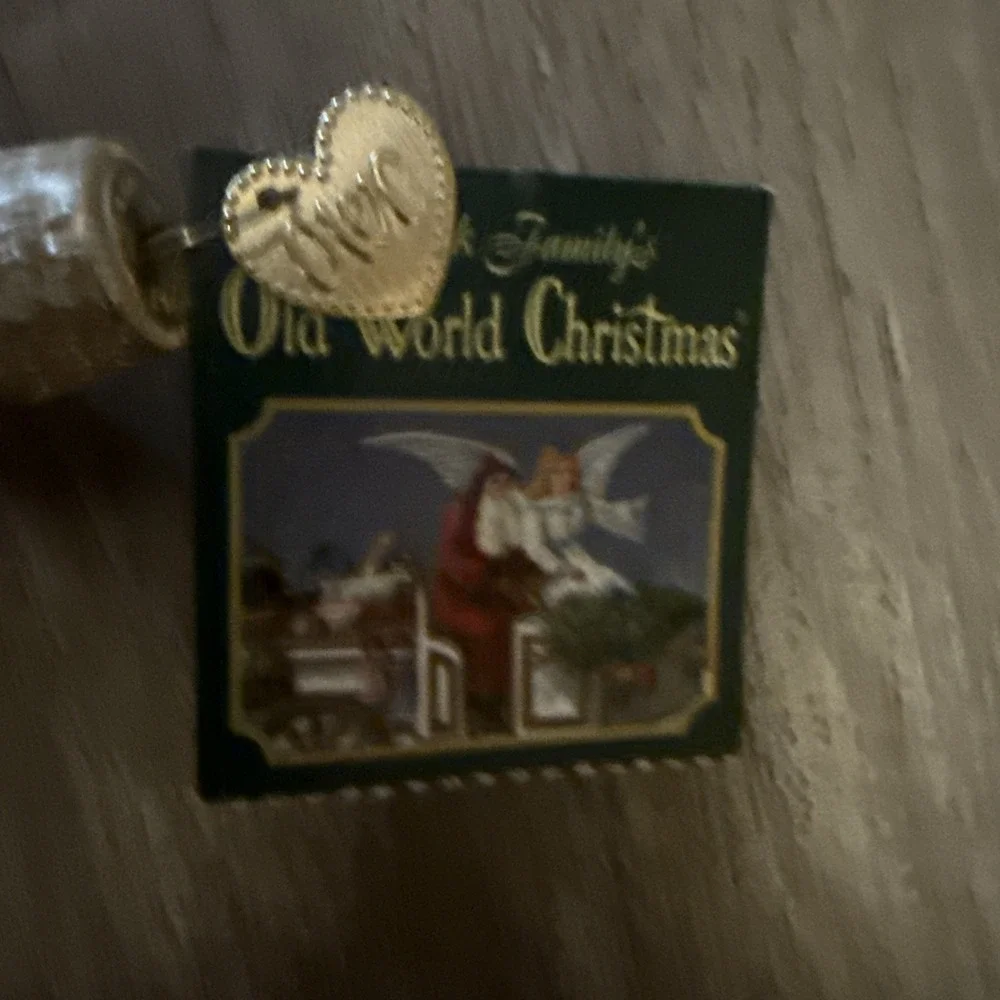 Old World Christmas OWC Icicle Snowman With Top Hat‎ Ornament with Heart Tag